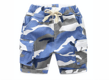 Load image into Gallery viewer, Blue Camo Shorts