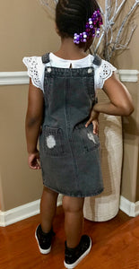 Hayden-Reversible Denim Overall Dress