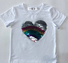 Load image into Gallery viewer, VinKai Styles- Change of Heart Flip Sequin T-Shirt