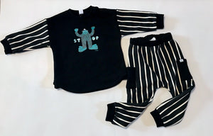 Striped Monster Jogger Set