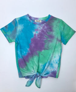 Tie Dye T-Shirt with Tie front