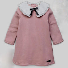 Load image into Gallery viewer, Petite Mieux-Pink Ruffle Collar Dress