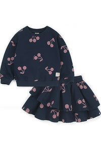 Petite Mieux-Cherry Girl Skirt Set