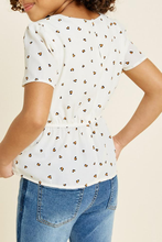 Load image into Gallery viewer, Hayden- Printed Peplum Top